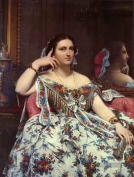  neoklassizistisch Maler - Madame Paul Sigisbert Moitessier Sitz neoklassizistisch Jean Auguste Dominique Ingres